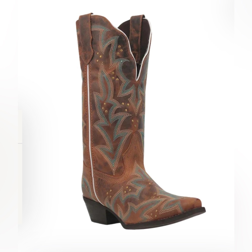 NWT Laredo Womens Western Boots Wide Calf With Studs